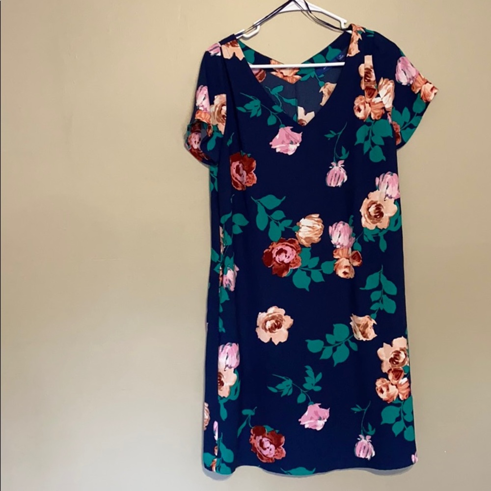 NWOT Navy Floral Dress